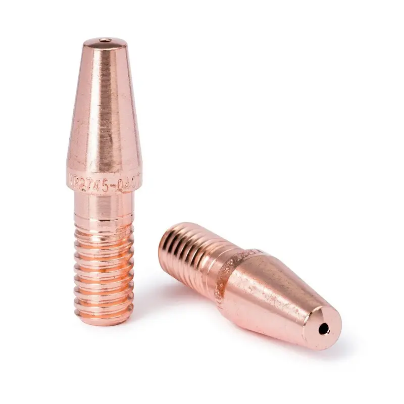Lincoln Copper Plus Contact Tip – 550A Rated, Tapered Design, 0.035 In (10-Pack Kp2745-035T) 1