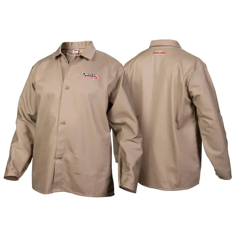 Lincoln K3317-S Traditional Split-Leather Welding Jacket With Sleeve Protection 1